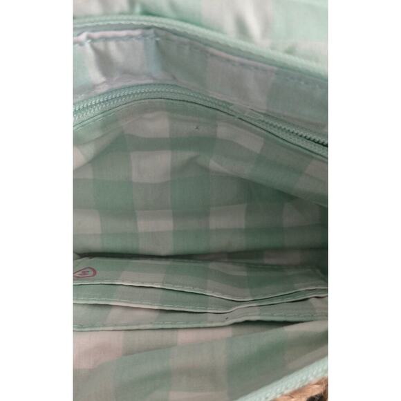 Vera Bradley Tropical Pattern Clutch Mint Green - Picture 7 of 7